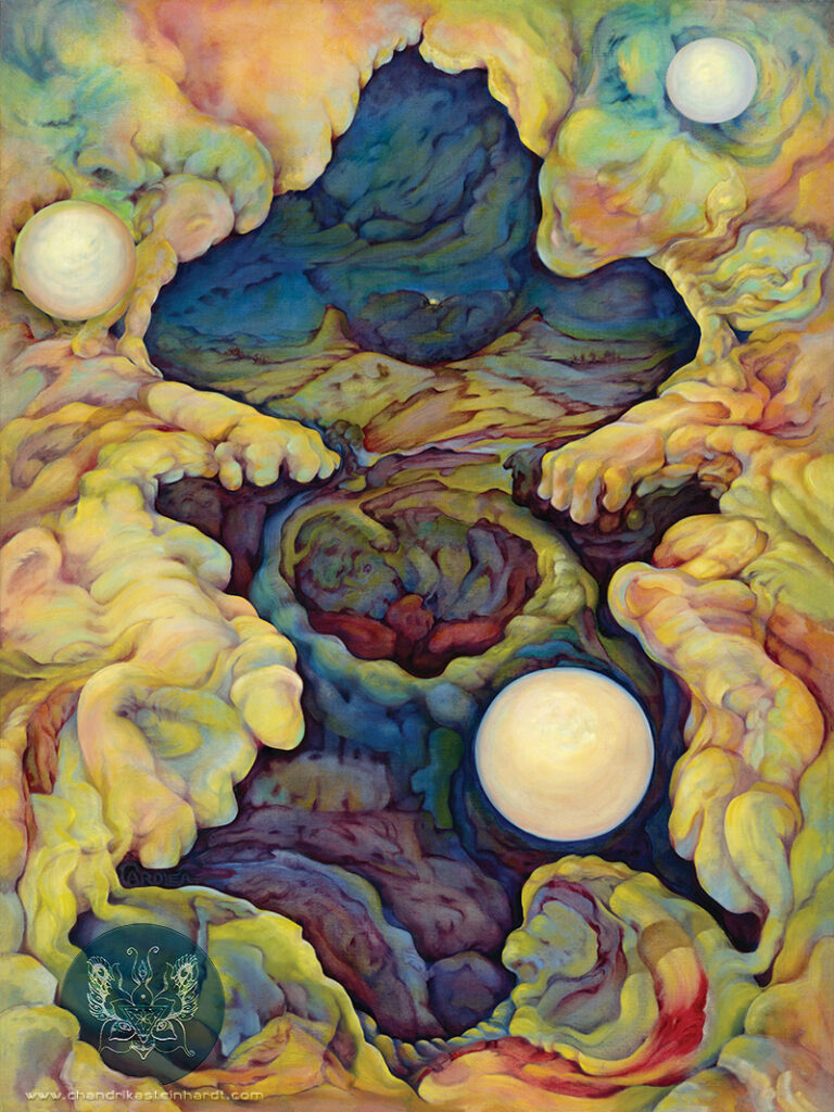 Valley of The Moon - 1997 - Oil on Belgian Linen (120cm x 90cm).